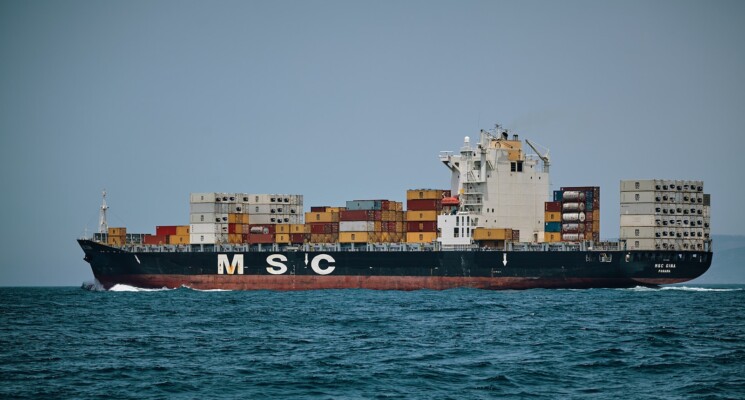 M S C cargo ship sailing